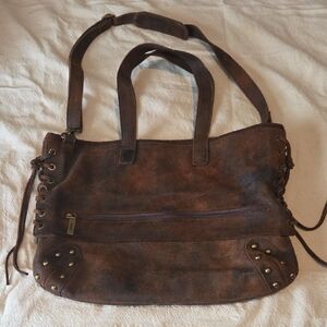 HOBO International Brown Suede Vintage Tote